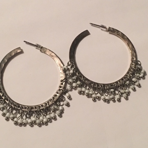 Jewelry - 4 for $12: Hoop earring with bead details